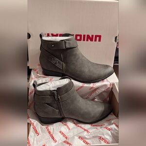 UNIONBAY SUEDE TILLY BOOTS STEEL GREY SIZE 8M